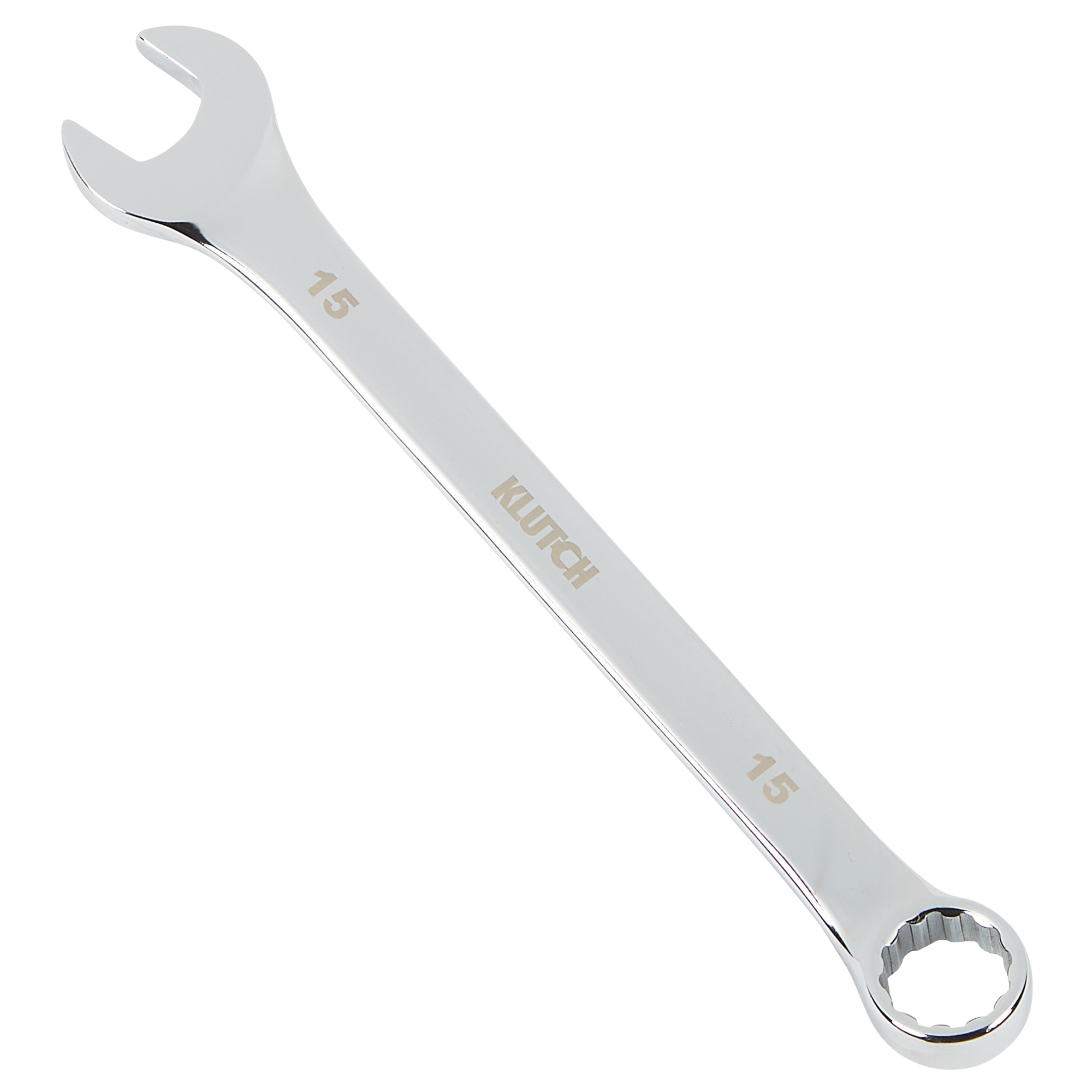 Klutch Metric Combination Wrench, 15mm x 6.89in.